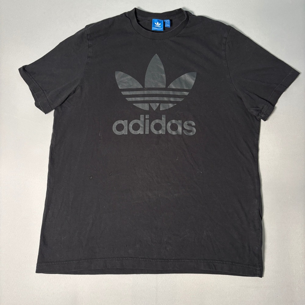 Adidas Originals Mens Trefoil Logo T-Shirt Black XL RN88387